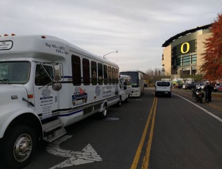 Large White Party Buses in Portland Near Me Now - JMI Limousine
