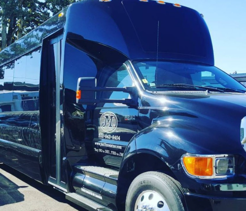 Tigard-Black-Party-Bus-Corporate-Limo-Bus-Portland-JMI-Limousine-Services